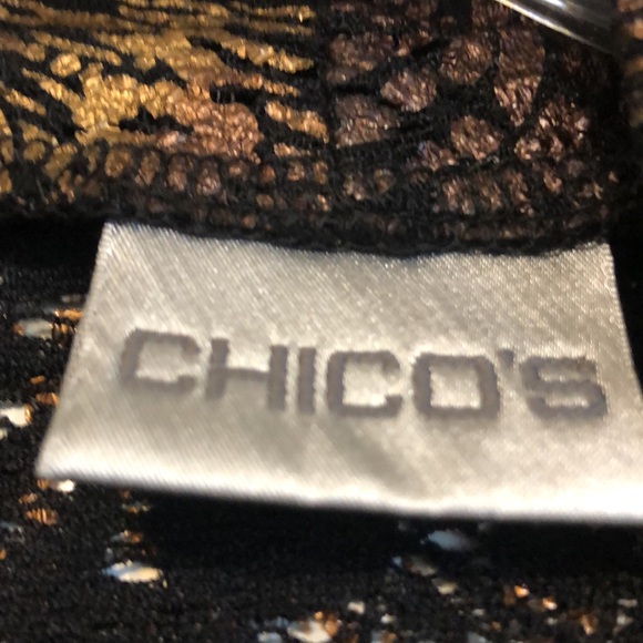 Gold metallic cardigan topper - Picture 7 of 10